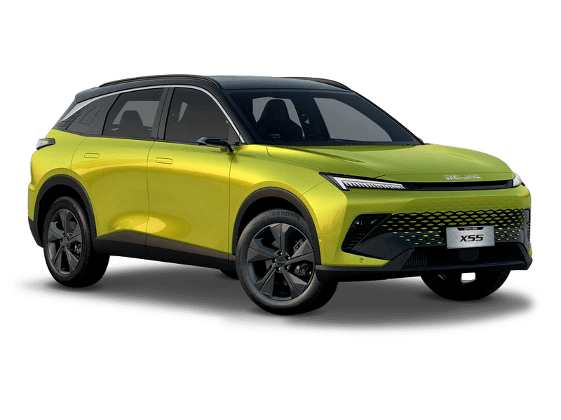 Купить BAIC X55 в Кемерово - Жёлтый металлик с чёрной крышей